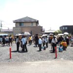 西新井町石上神社夏祭り神輿巡行の写真です。