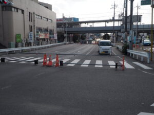 足利市駅北交差点から足利市駅方向を見た写真です。